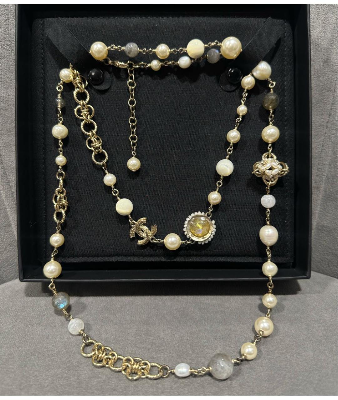 CHANEL Золотое жемчужное колье, фото 7