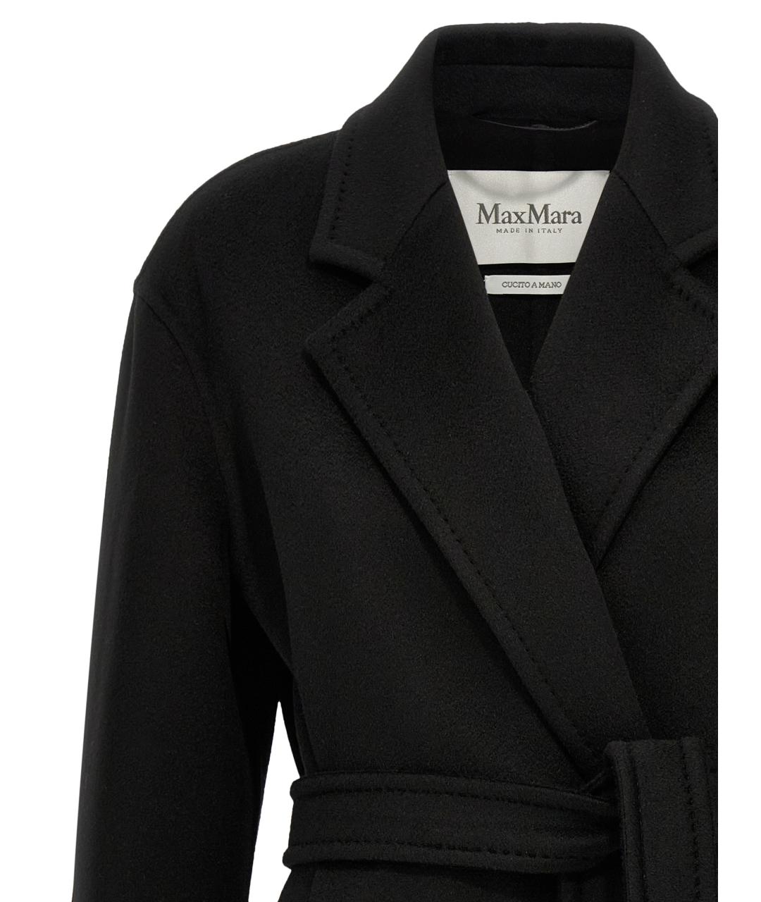 MAX MARA Черное кашемировое пальто, фото 3
