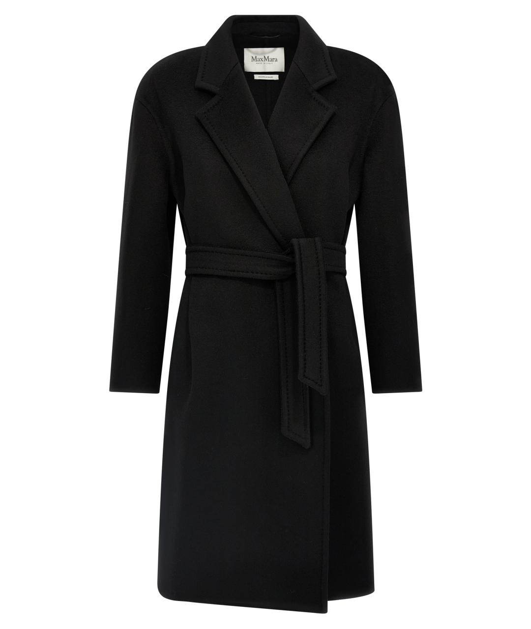 MAX MARA Черное кашемировое пальто, фото 1