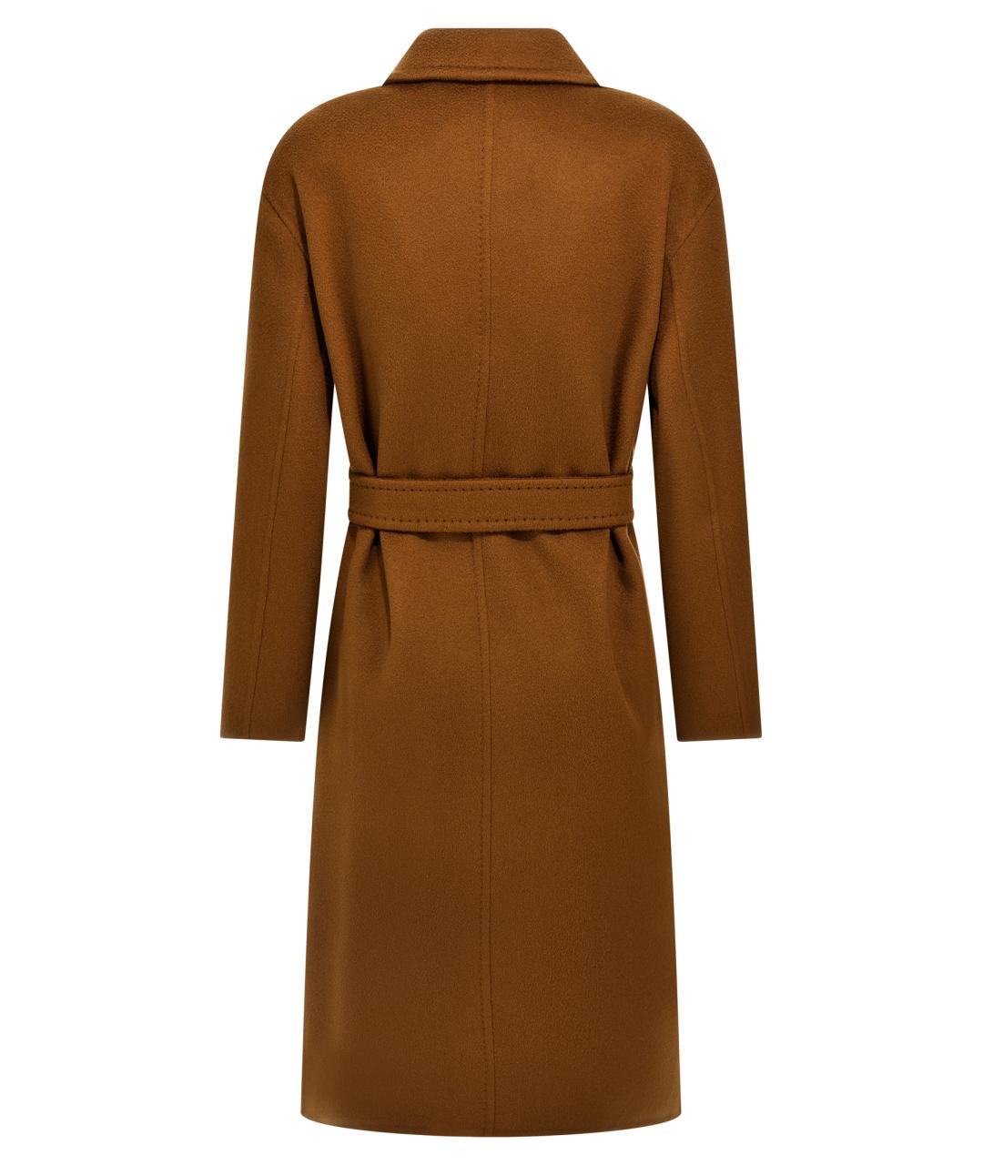 MAX MARA Коричневое кашемировое пальто, фото 2