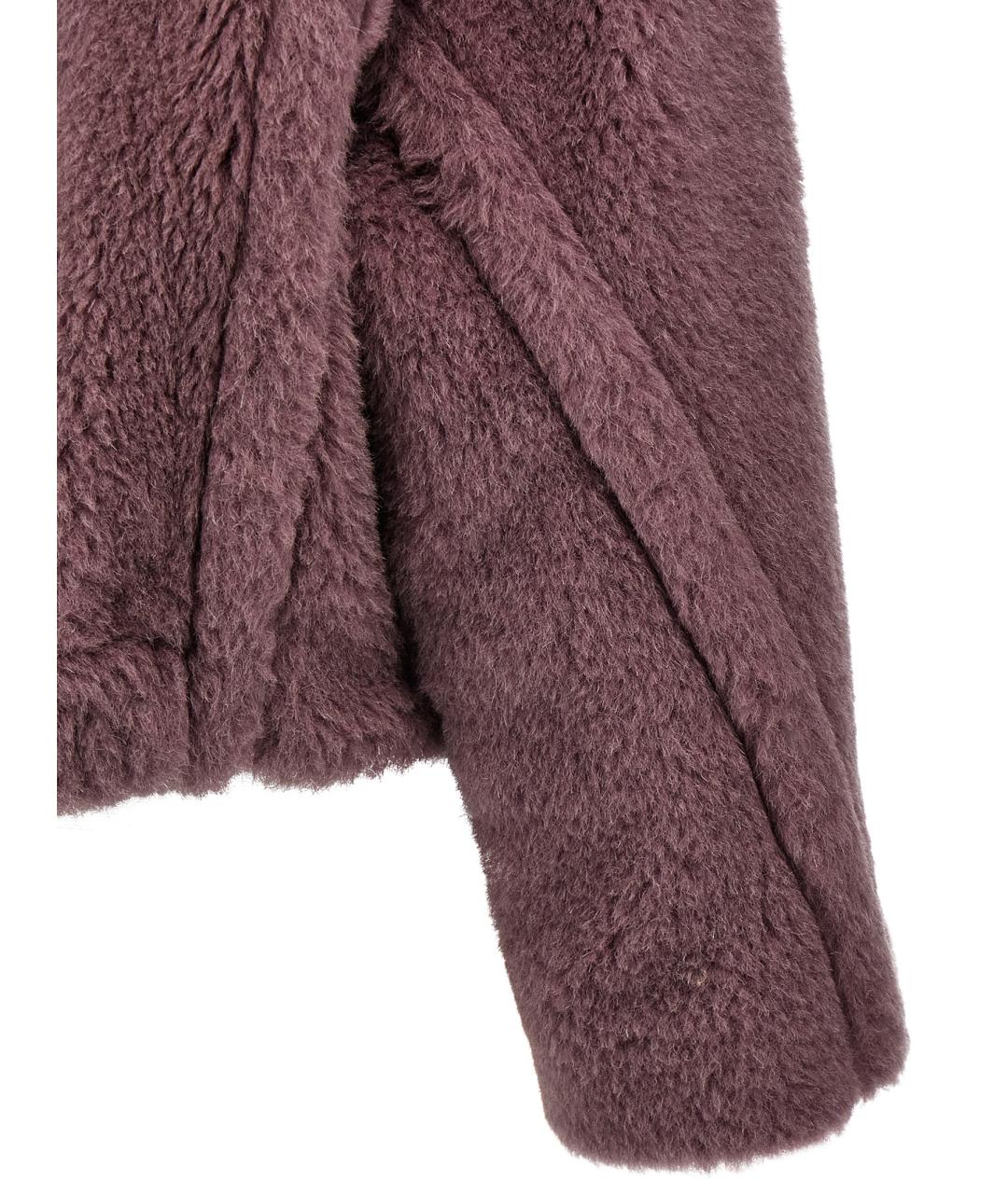 MAX MARA Фиолетовое шерстяное пальто, фото 4