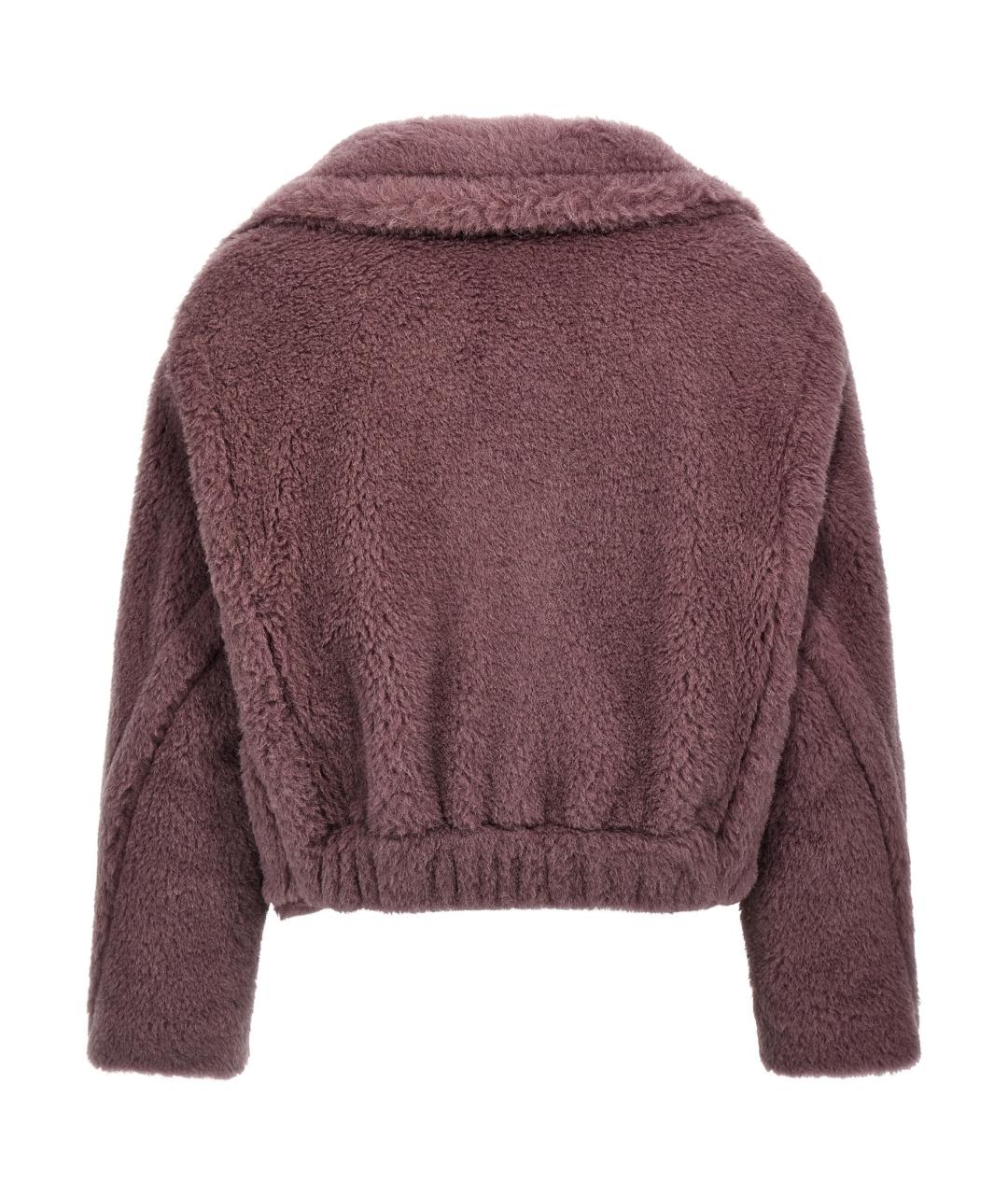 MAX MARA Фиолетовое шерстяное пальто, фото 2