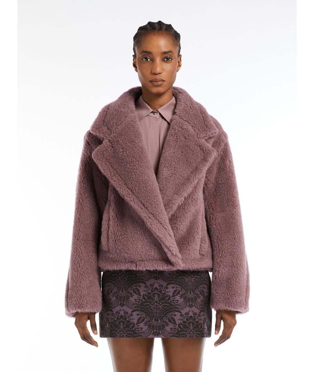 MAX MARA Фиолетовое шерстяное пальто, фото 6