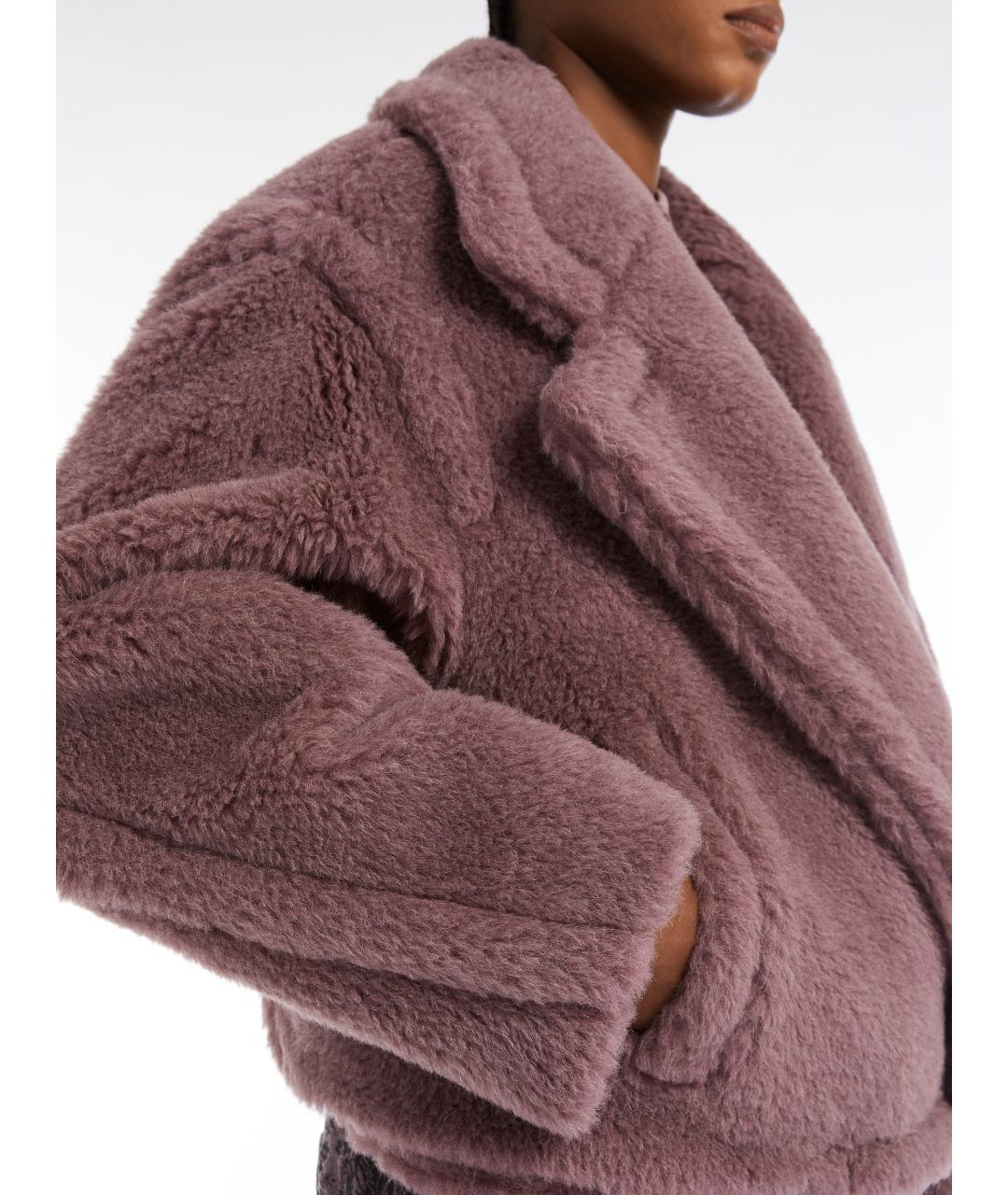 MAX MARA Фиолетовое шерстяное пальто, фото 8