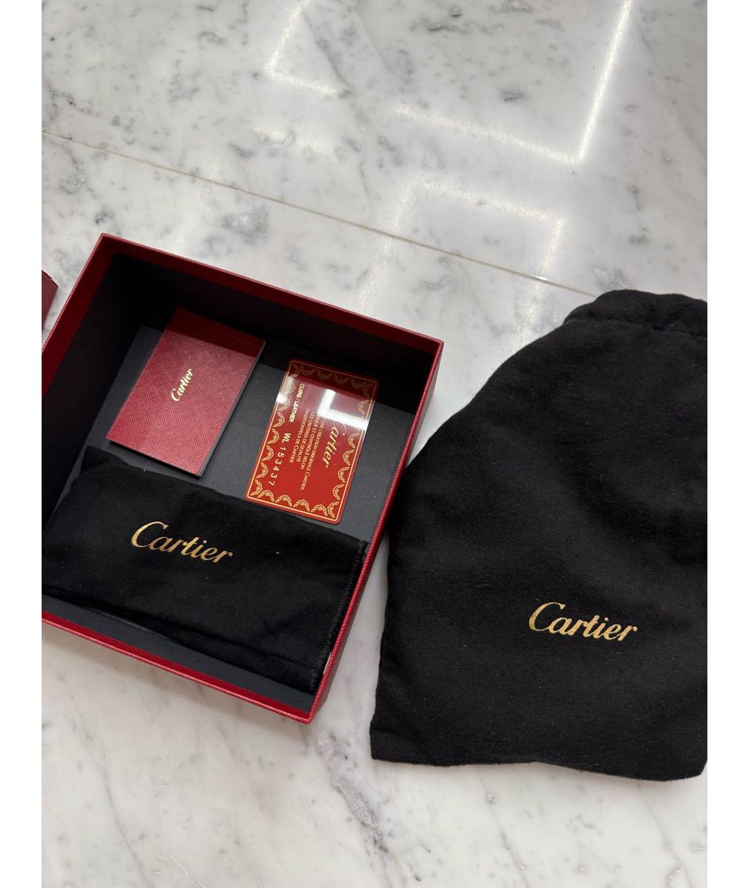 CARTIER Черный кожаный ремень, фото 4