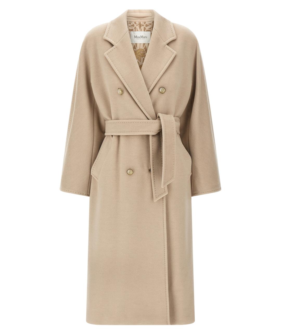 MAX MARA Бежевое шерстяное пальто, фото 1