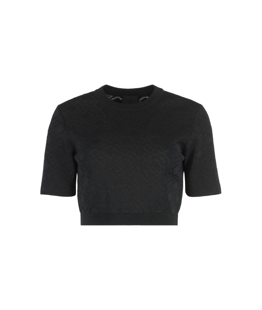 GIVENCHY Черная полиэстеровая футболка, фото 1