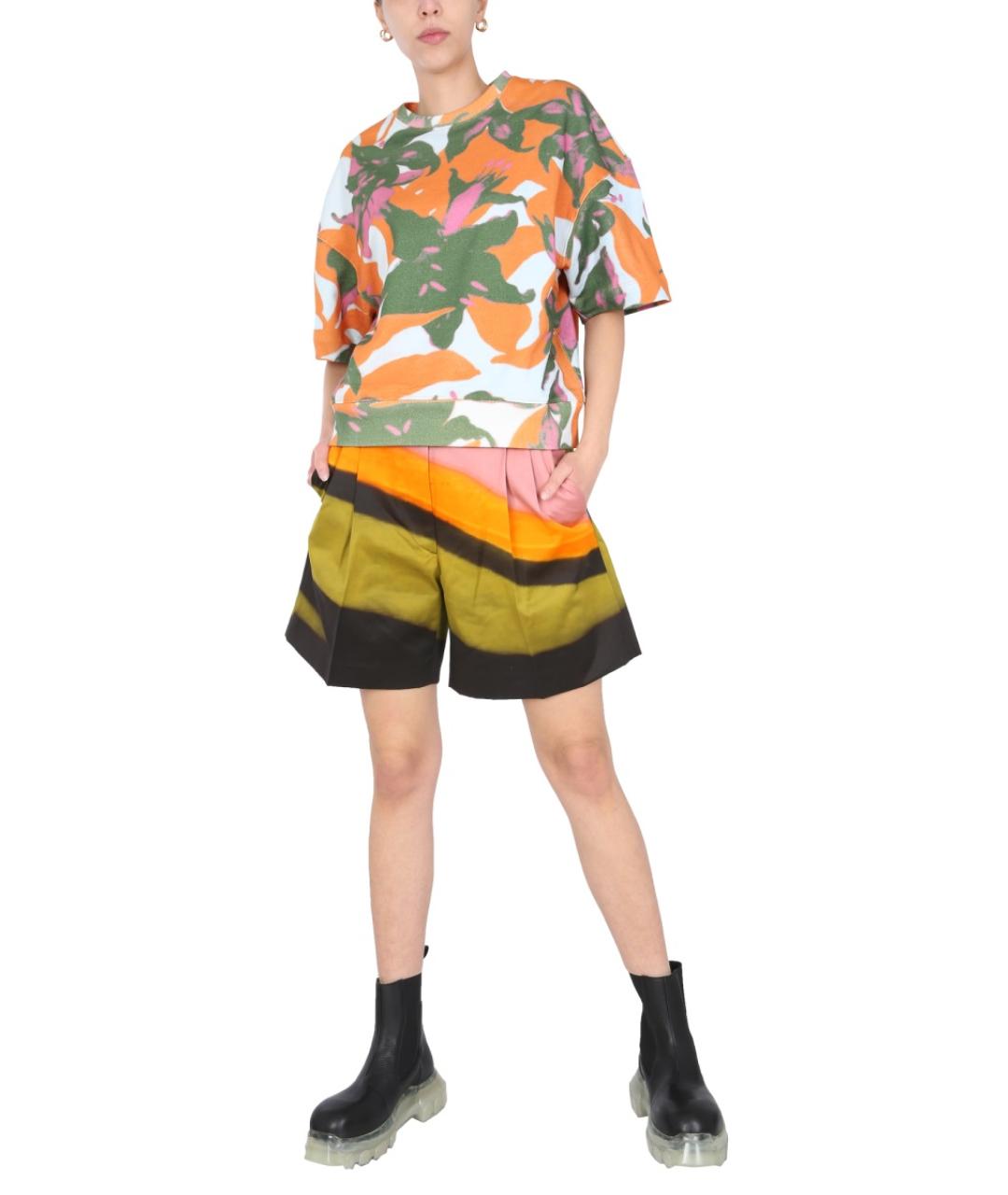 DRIES VAN NOTEN Мульти хлопковые шорты, фото 2