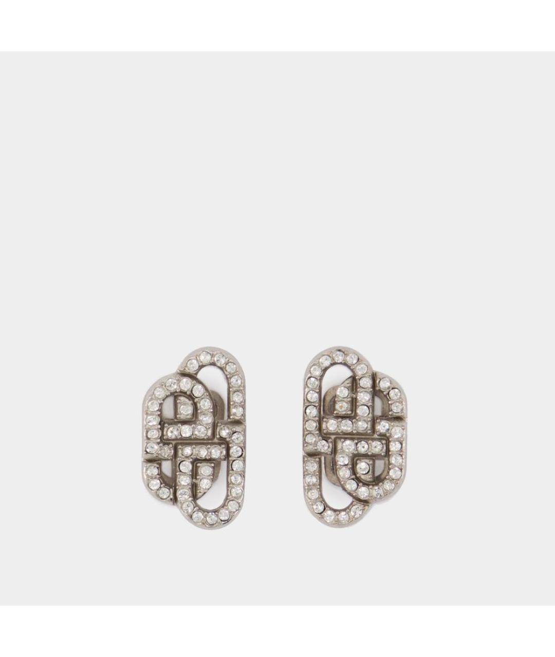 BALENCIAGA Серебряные металлические серьги, фото 3