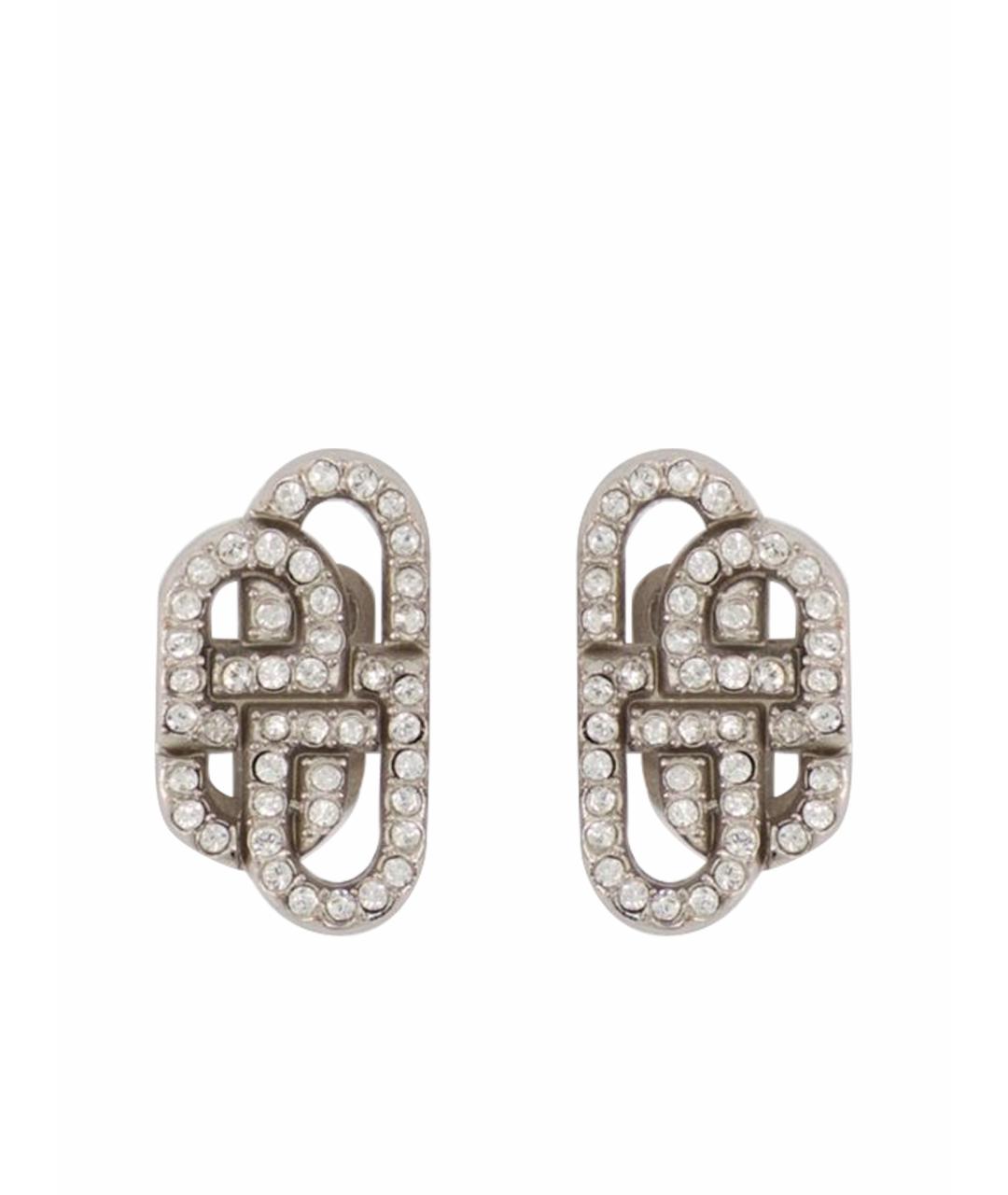 BALENCIAGA Серебряные металлические серьги, фото 1