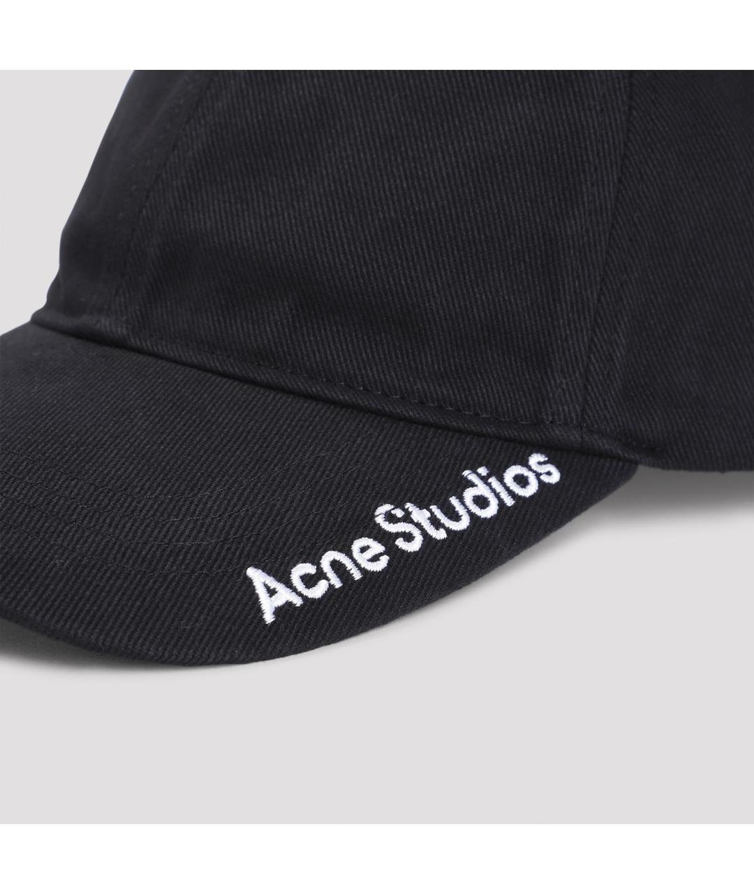 ACNE STUDIOS Черная хлопковая кепка, фото 4