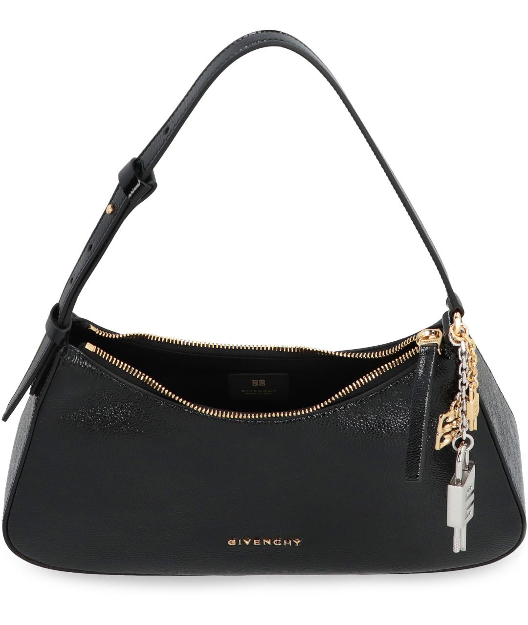 GIVENCHY Черная кожаная сумка с короткими ручками, фото 5