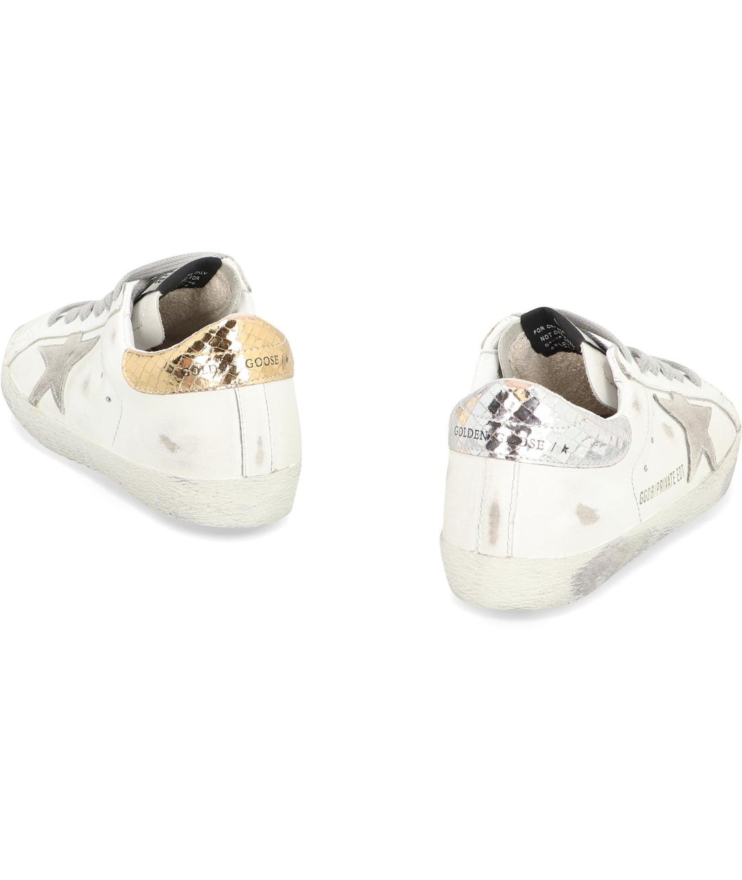 GOLDEN GOOSE DELUXE BRAND Белые кожаные кеды, фото 4