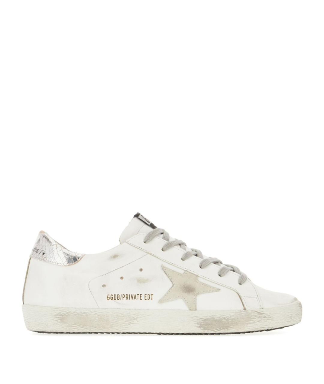 GOLDEN GOOSE DELUXE BRAND Белые кожаные кеды, фото 1