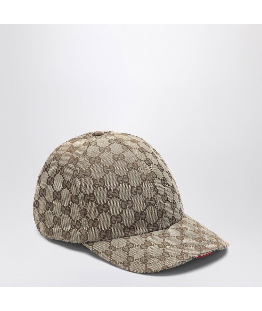 GUCCI Бежевая синтетическая кепка/бейсболка, фото 4