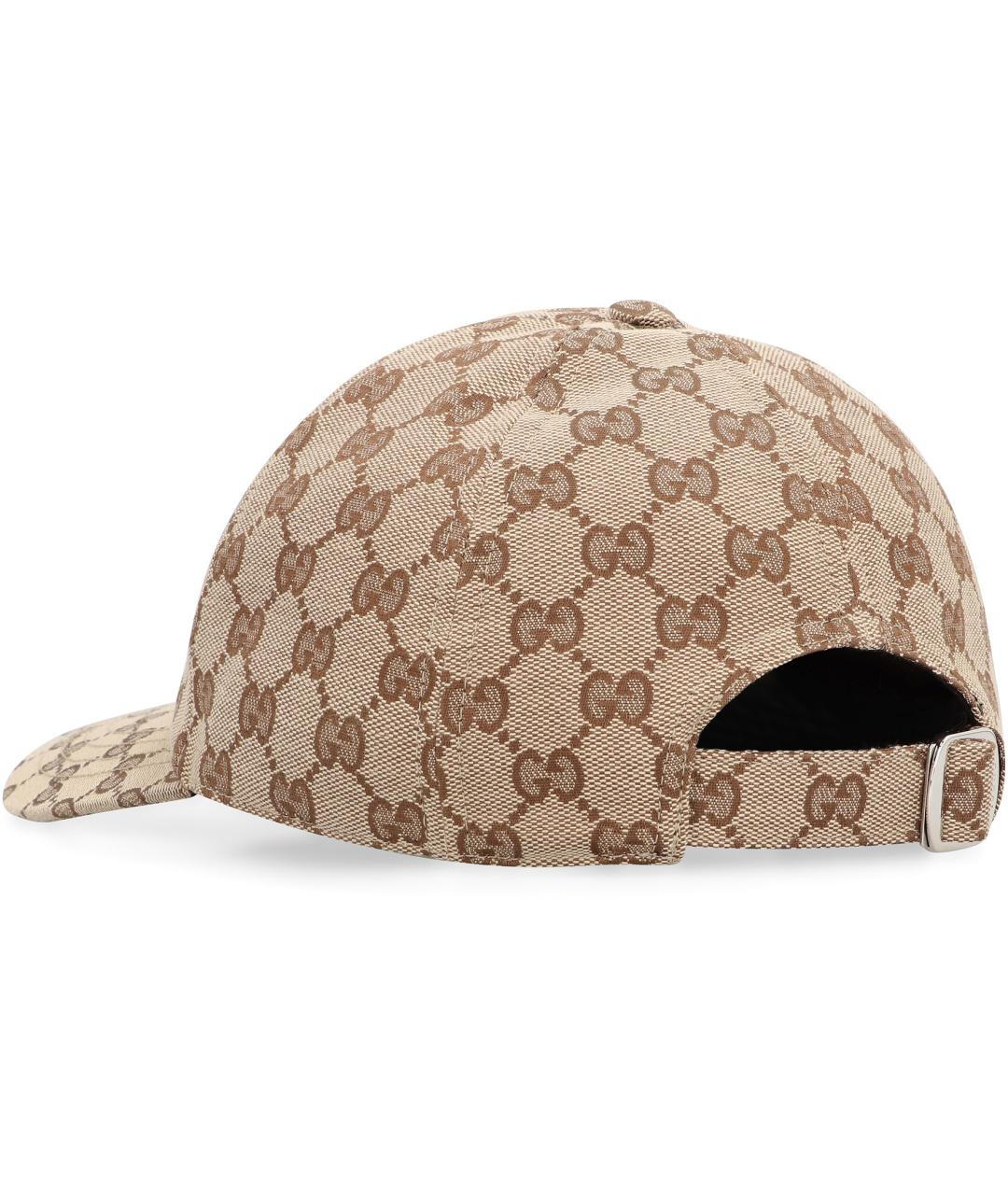 GUCCI Бежевая синтетическая кепка/бейсболка, фото 3