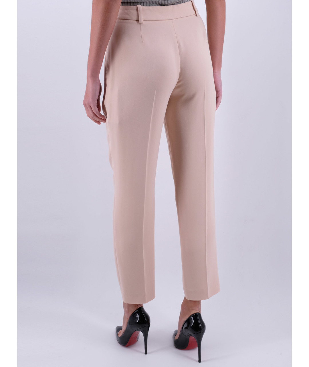 STELLA MCCARTNEY Розовые вискозные прямые брюки, фото 3