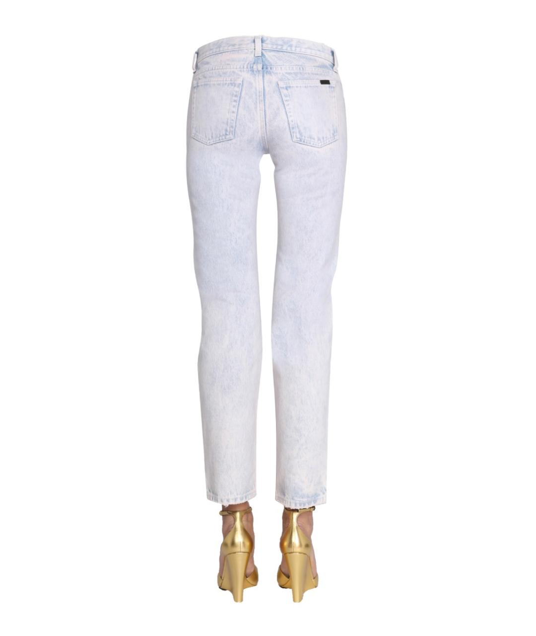 SAINT LAURENT Мульти хлопковые прямые джинсы, фото 5