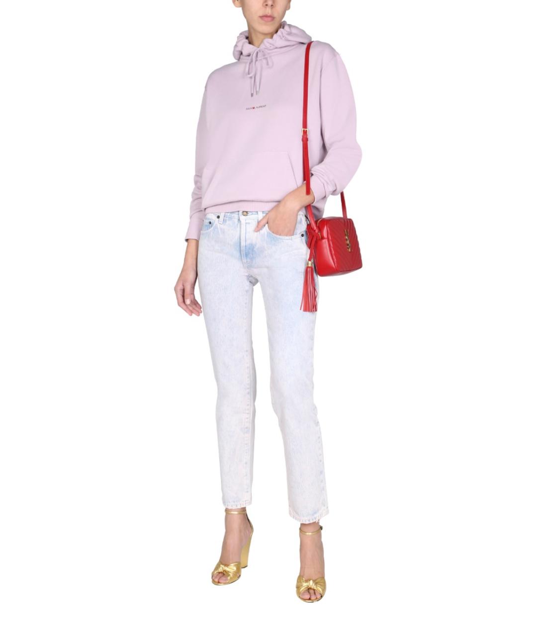 SAINT LAURENT Мульти хлопковые прямые джинсы, фото 3