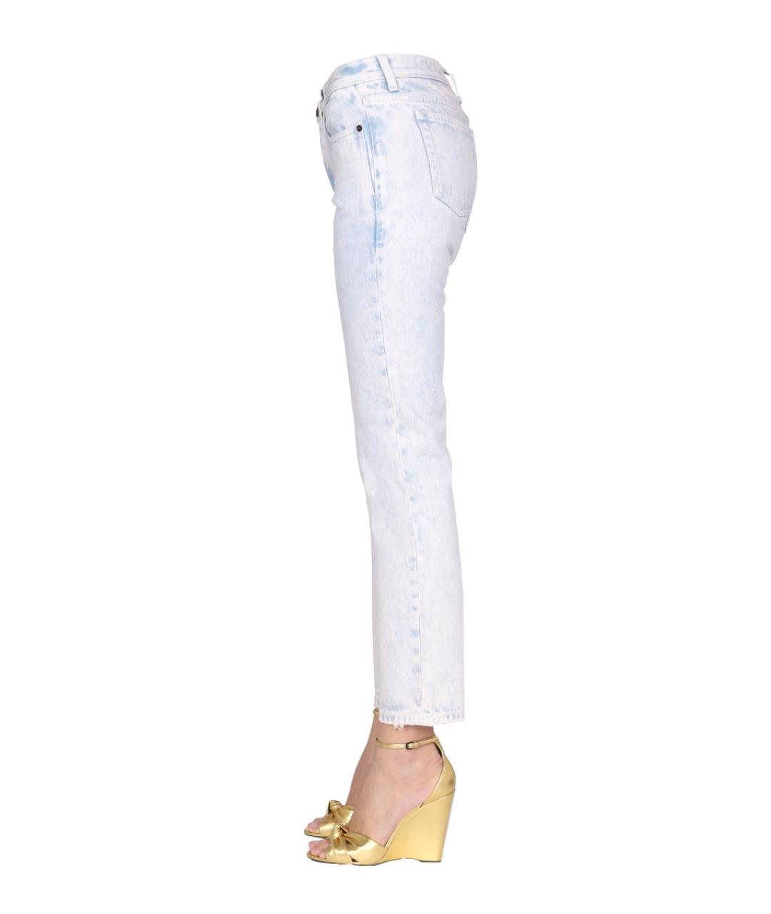 SAINT LAURENT Мульти хлопковые прямые джинсы, фото 4