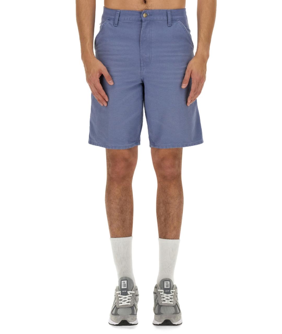 CARHARTT WIP Синие хлопковые повседневные брюки, фото 2