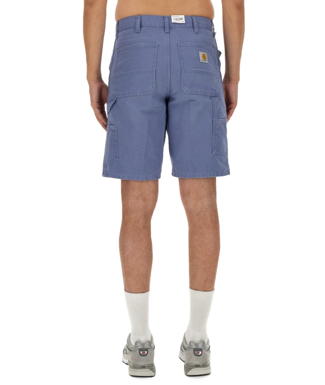 CARHARTT WIP Синие хлопковые повседневные брюки, фото 4