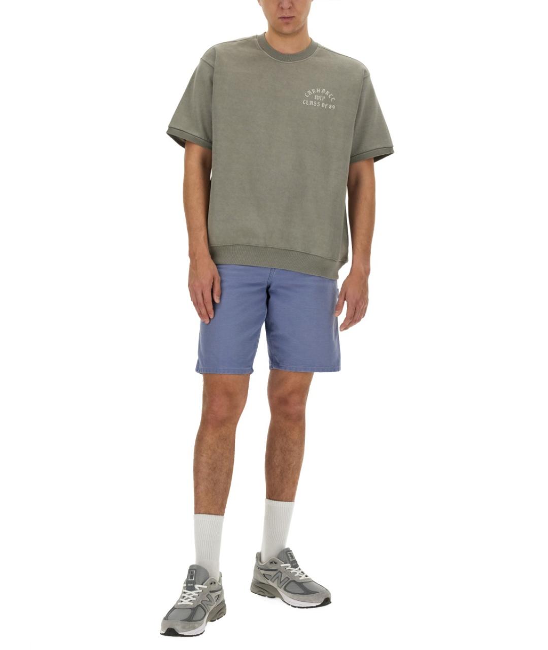 CARHARTT WIP Синие хлопковые повседневные брюки, фото 3