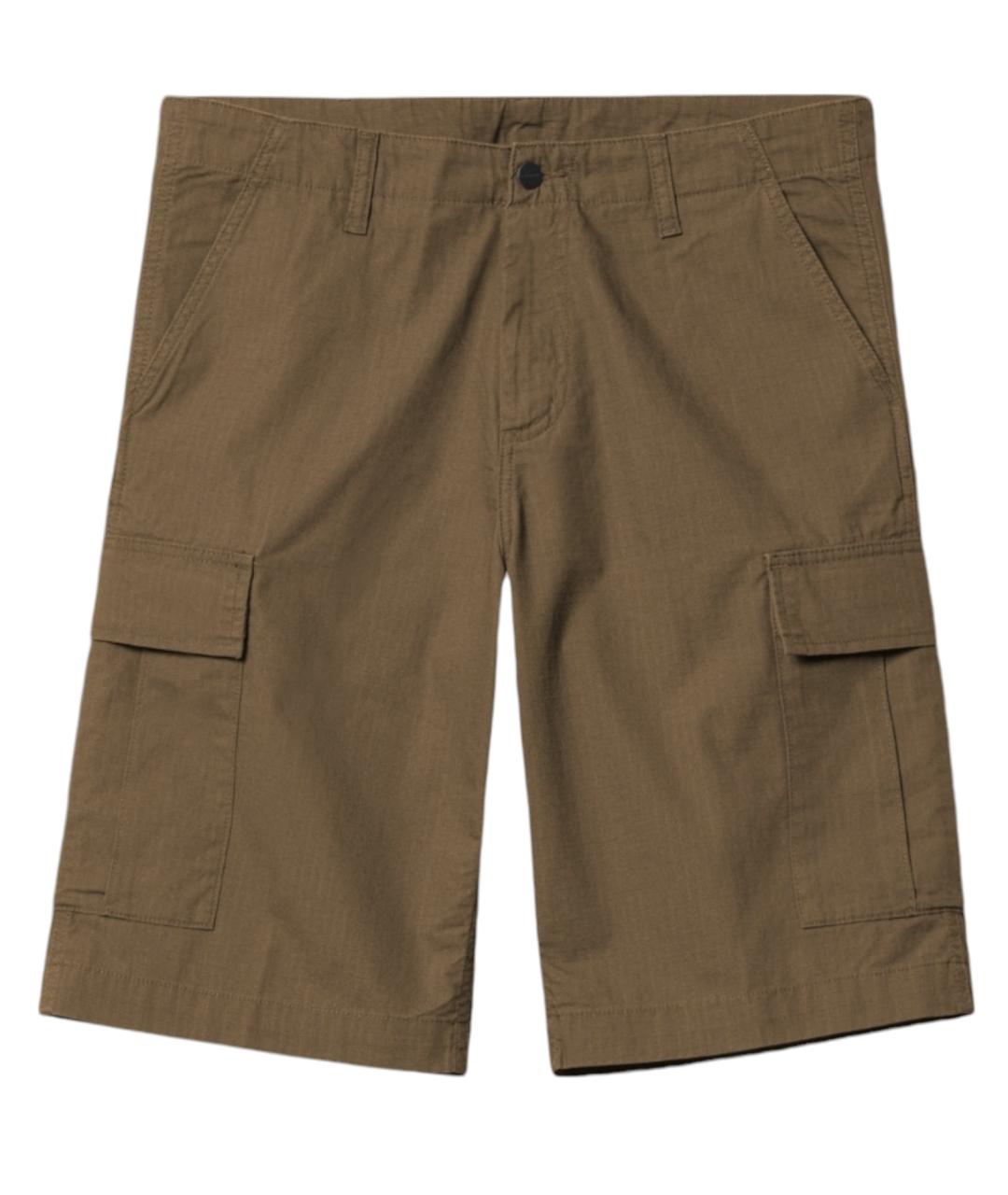 CARHARTT WIP Коричневые хлопковые шорты, фото 1