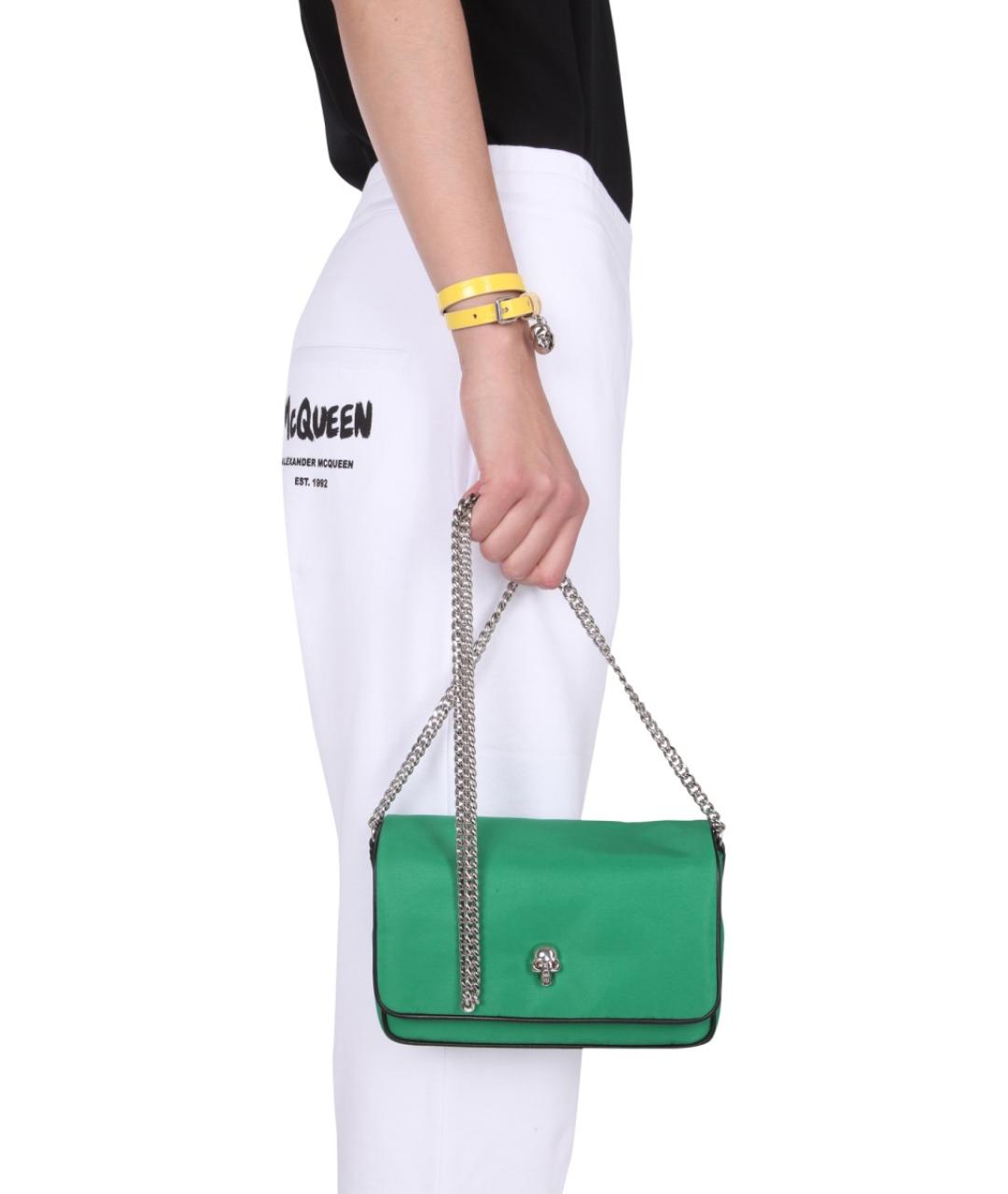 ALEXANDER MCQUEEN Белые хлопковые прямые брюки, фото 5