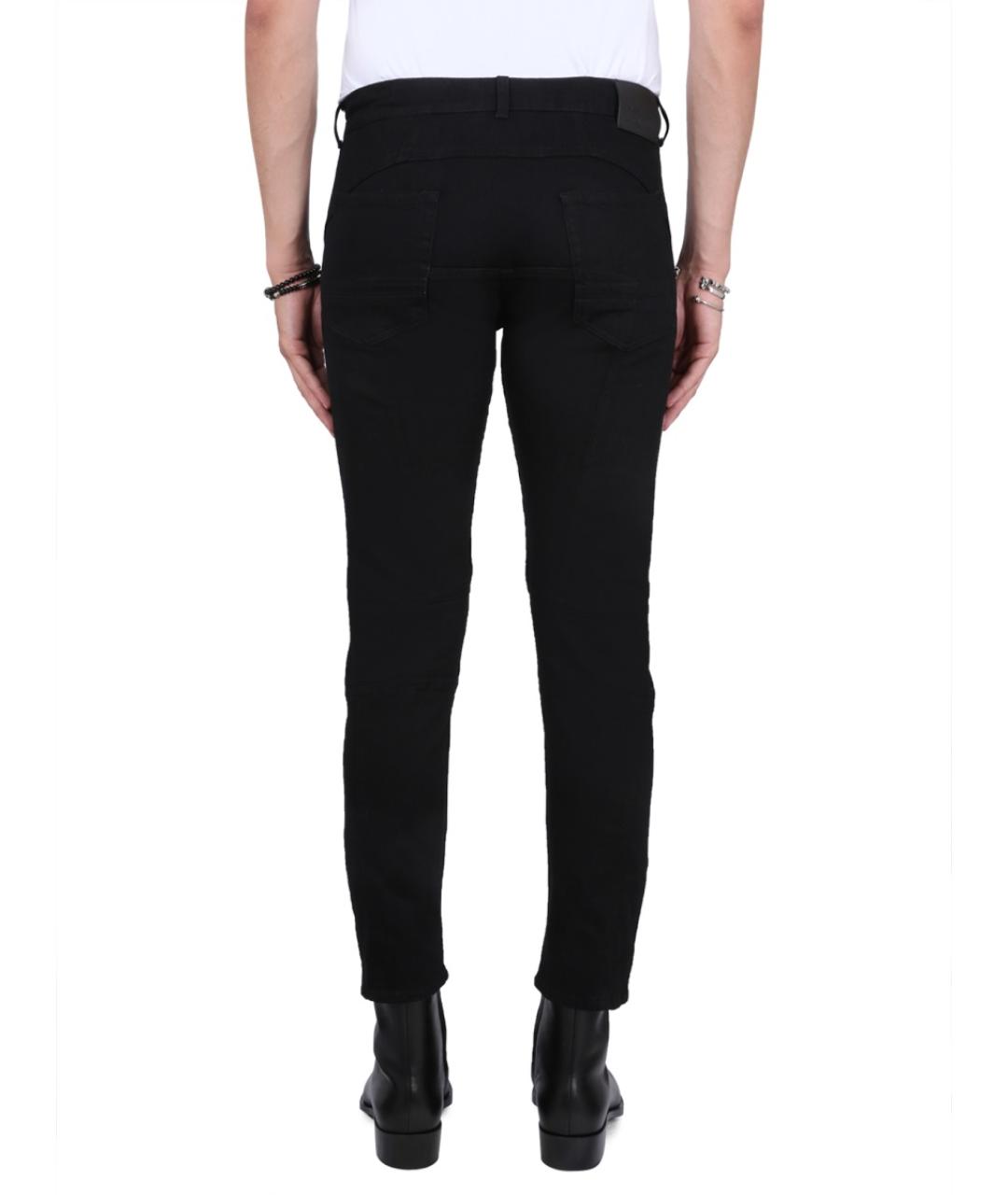 ALEXANDER MCQUEEN Черные хлопковые повседневные брюки, фото 4