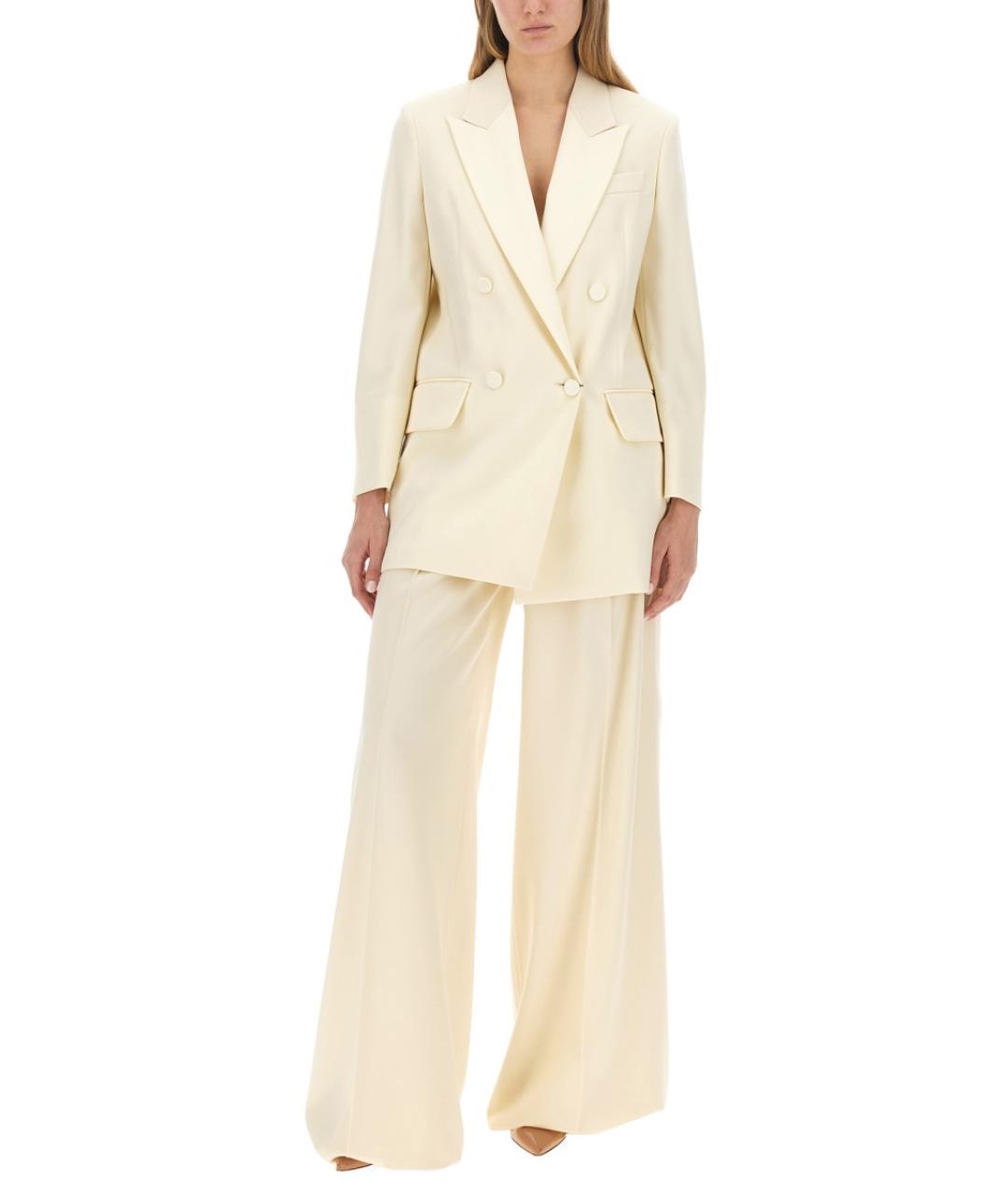 MAX MARA Бежевые брюки широкие, фото 2