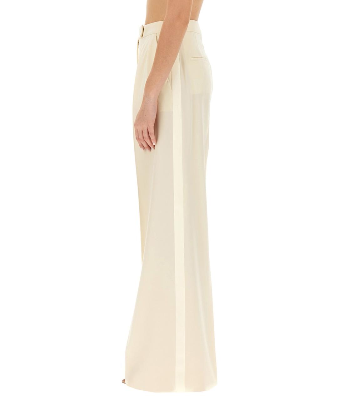 MAX MARA Бежевые брюки широкие, фото 4