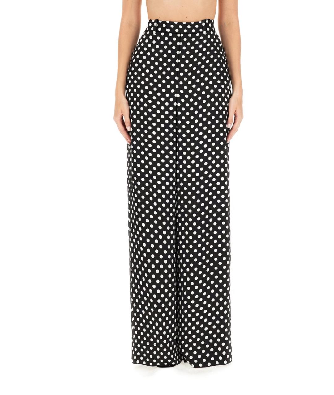 SAINT LAURENT Мульти вискозные прямые брюки, фото 1
