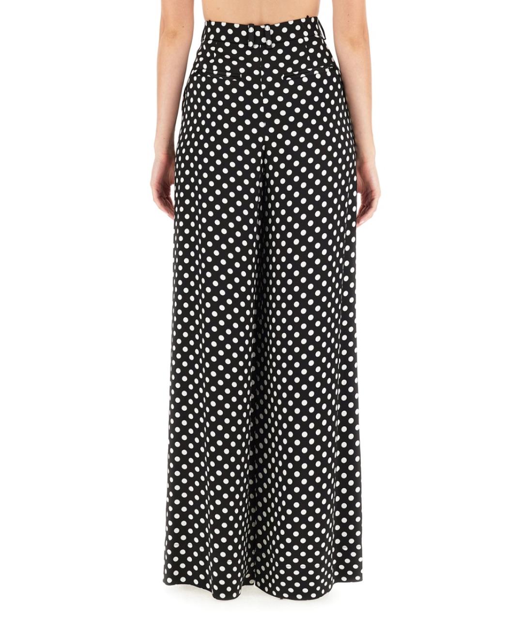 SAINT LAURENT Мульти вискозные прямые брюки, фото 3