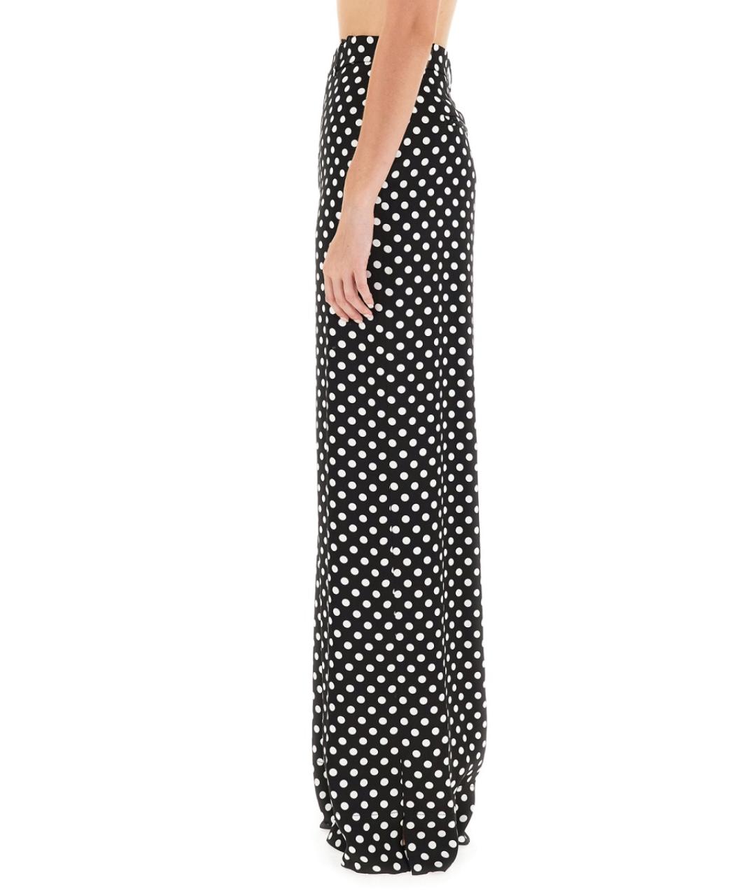SAINT LAURENT Мульти вискозные прямые брюки, фото 4
