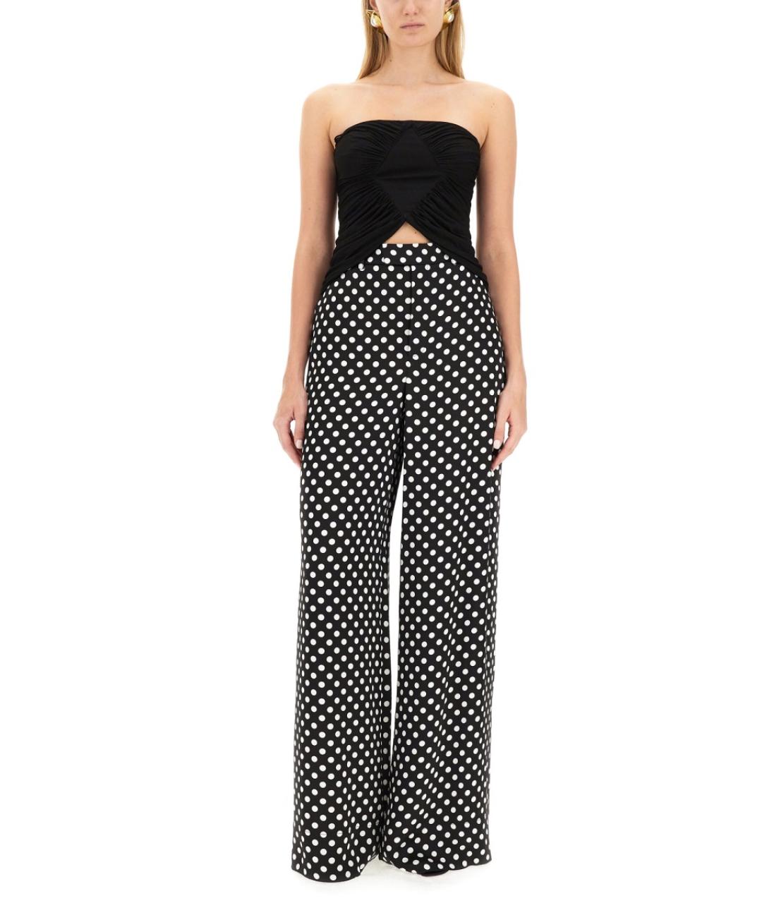 SAINT LAURENT Мульти вискозные прямые брюки, фото 2