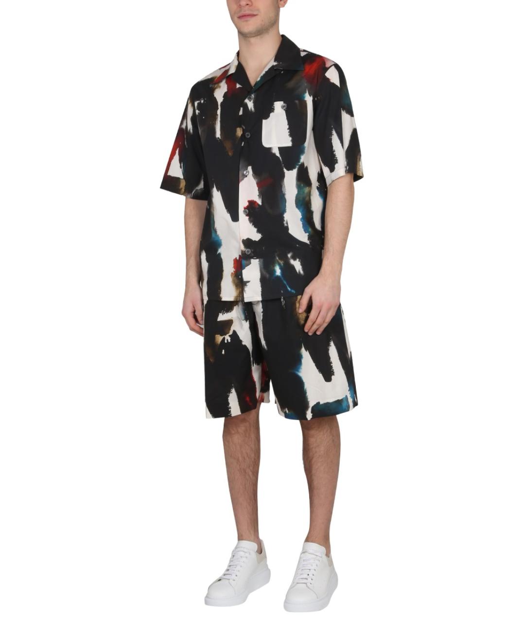 ALEXANDER MCQUEEN Мульти хлопковые повседневные брюки, фото 2