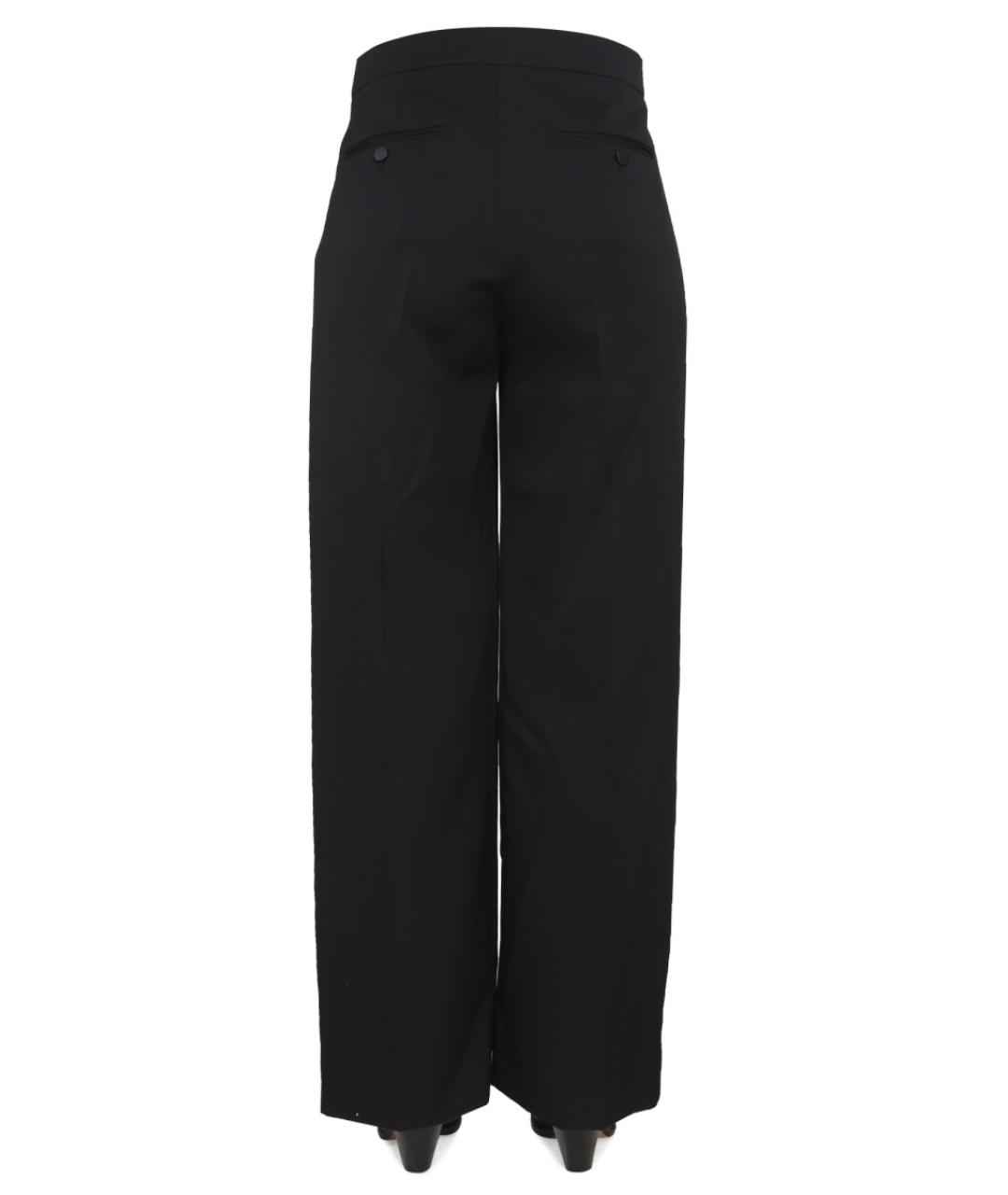 ISABEL MARANT Черные шерстяные прямые брюки, фото 4