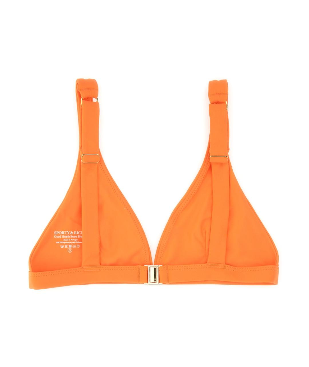 SPORTY AND RICH Оранжевый полиамидовый купальник, фото 4