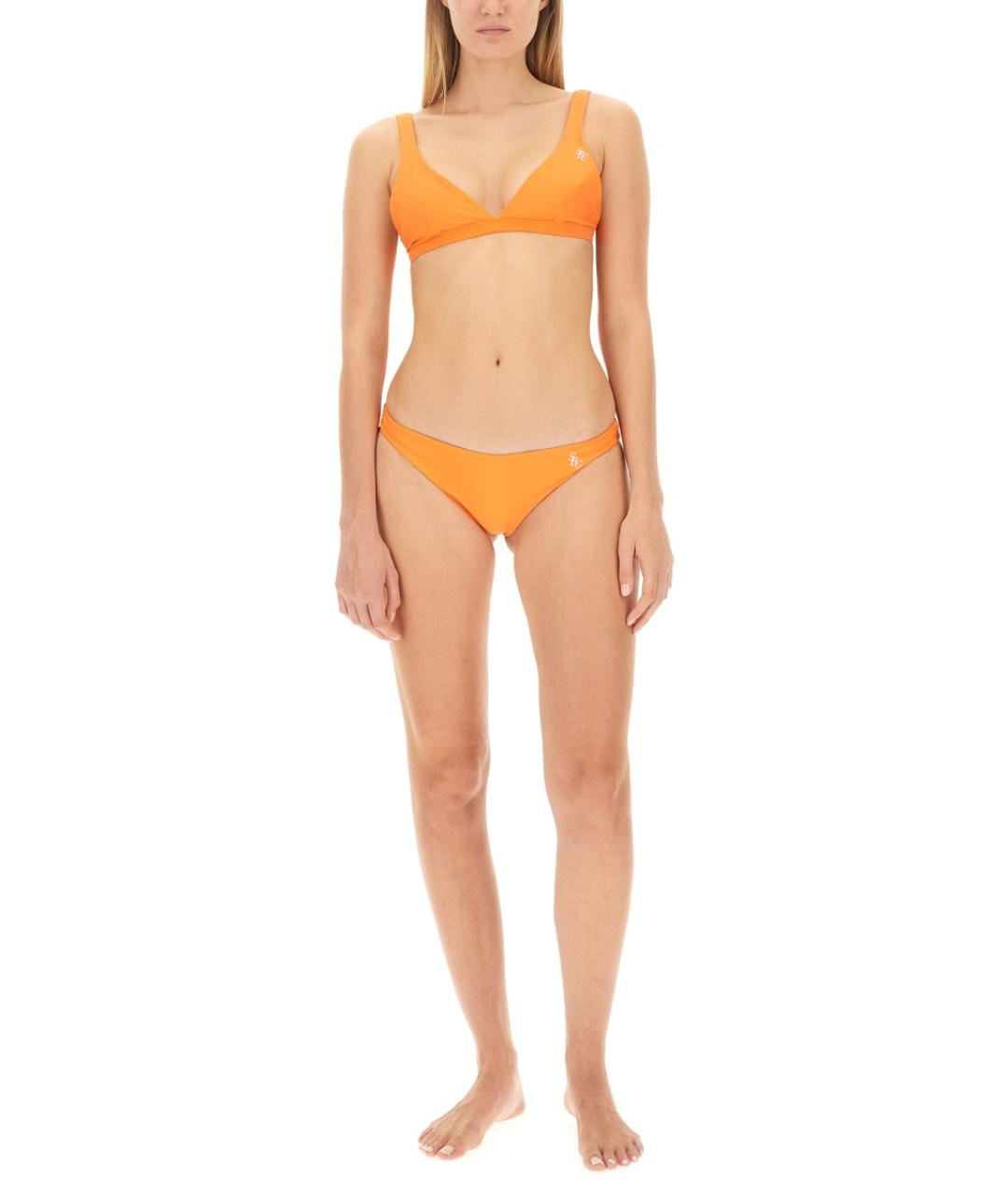 SPORTY AND RICH Оранжевый полиамидовый купальник, фото 2