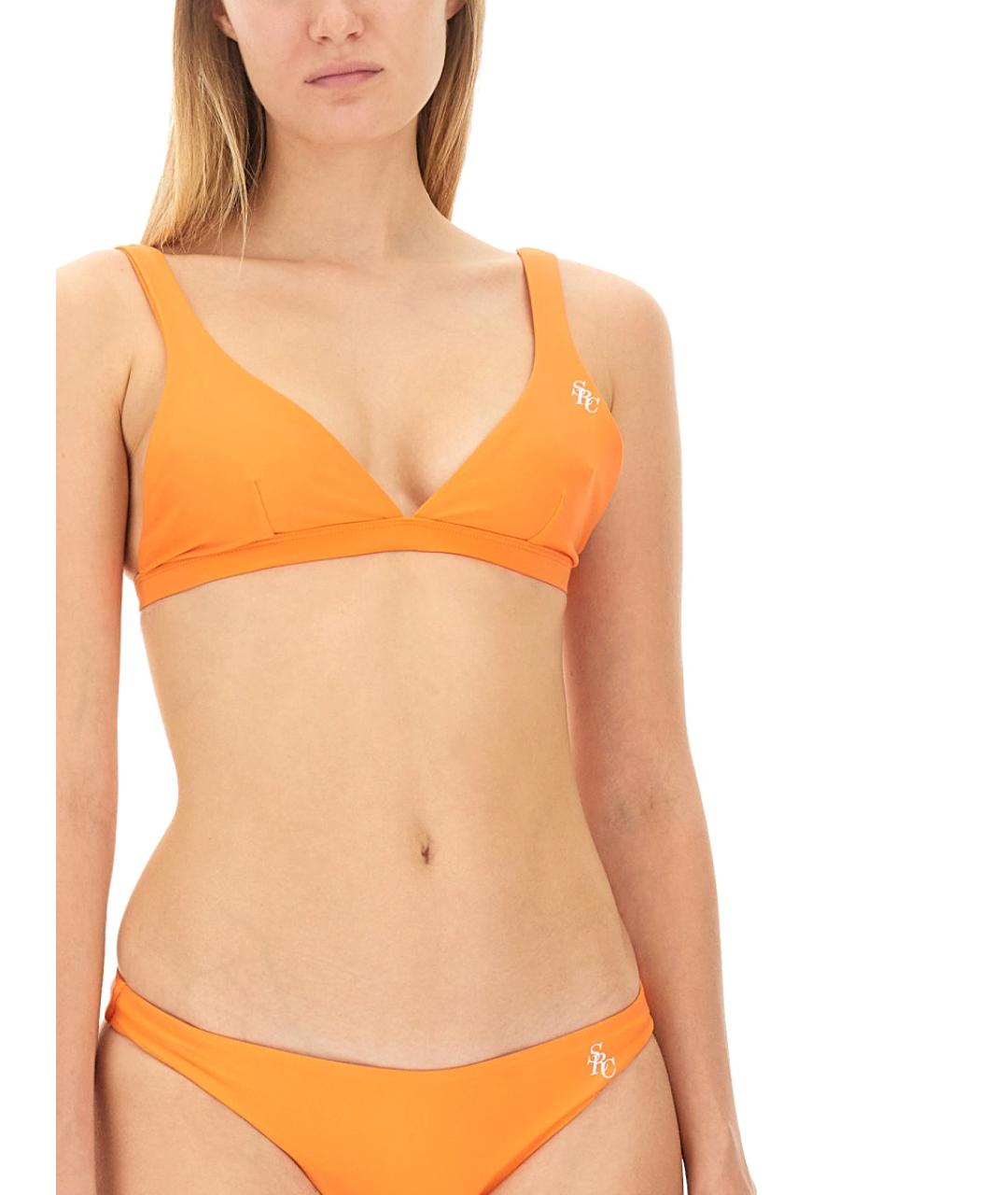 SPORTY AND RICH Оранжевый полиамидовый купальник, фото 3