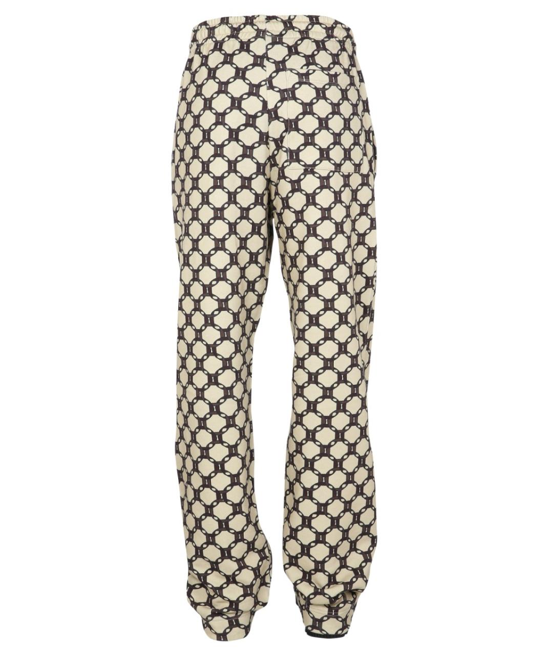 DRIES VAN NOTEN Мульти хлопковые повседневные брюки, фото 4