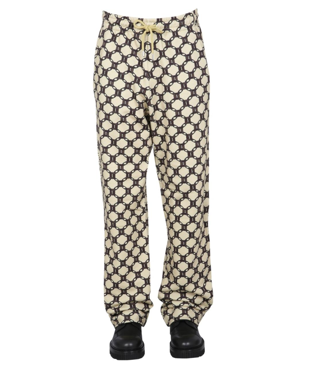 DRIES VAN NOTEN Мульти хлопковые повседневные брюки, фото 1