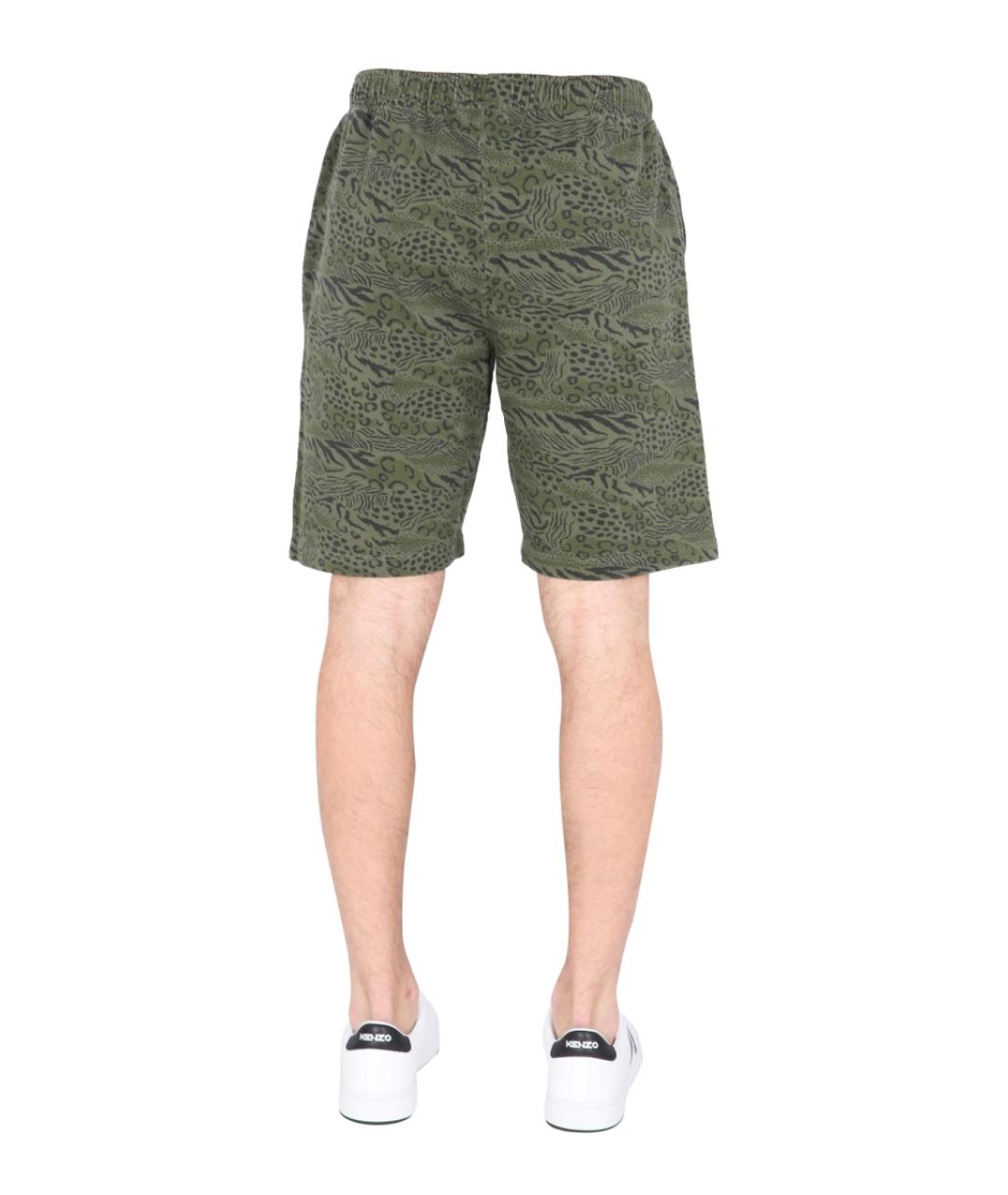 KENZO Зеленые хлопковые шорты, фото 5