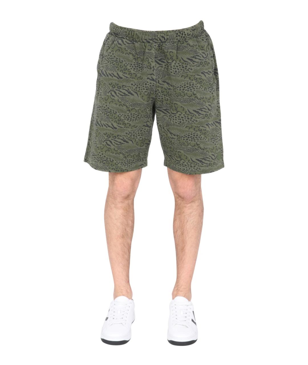 KENZO Зеленые хлопковые шорты, фото 2