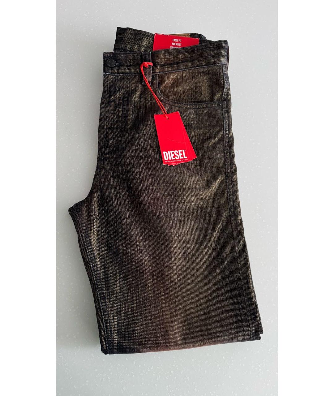 DIESEL Хлопко-полиэстеровые прямые джинсы, фото 6