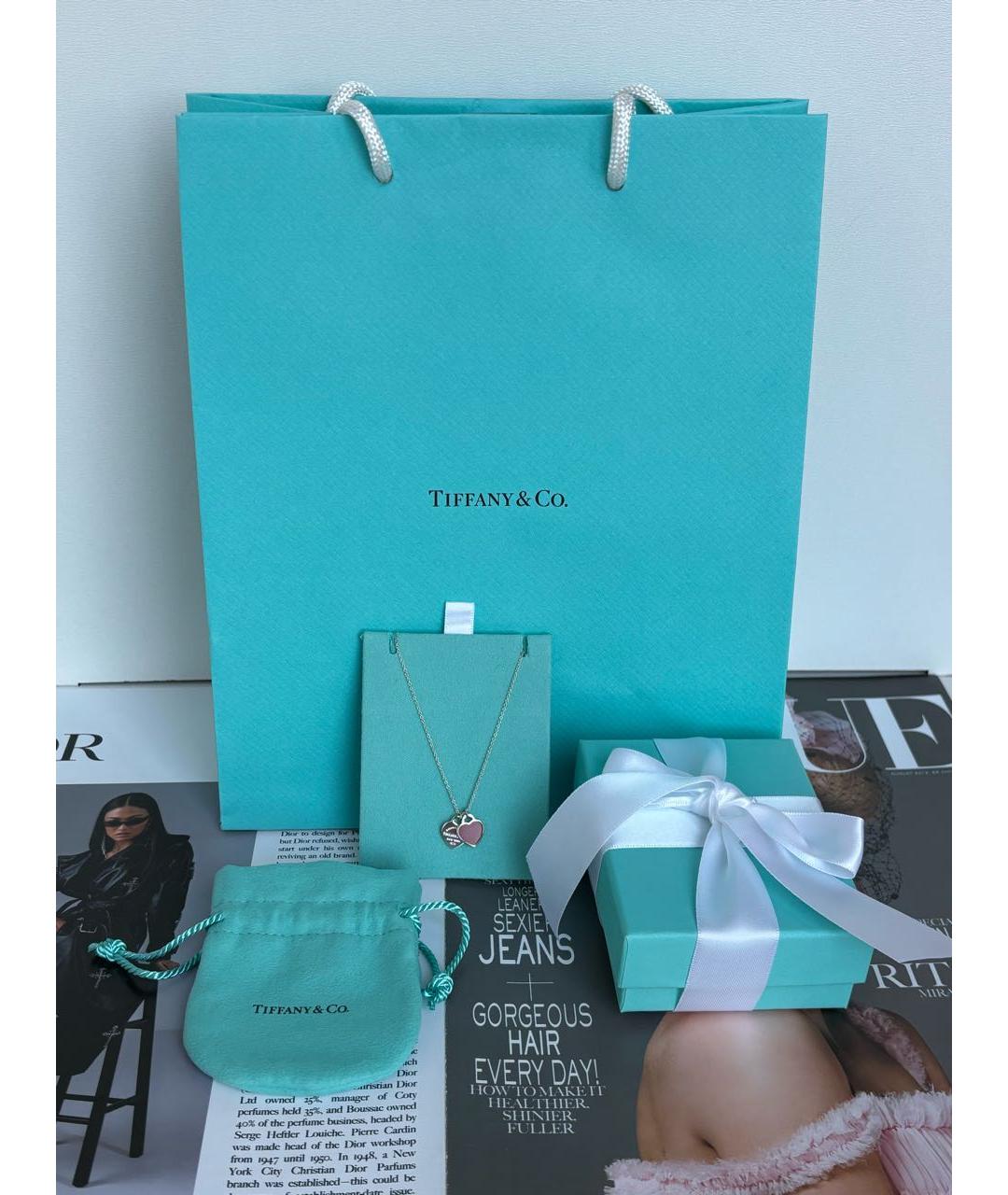 TIFFANY&CO Красное серебряное колье, фото 2