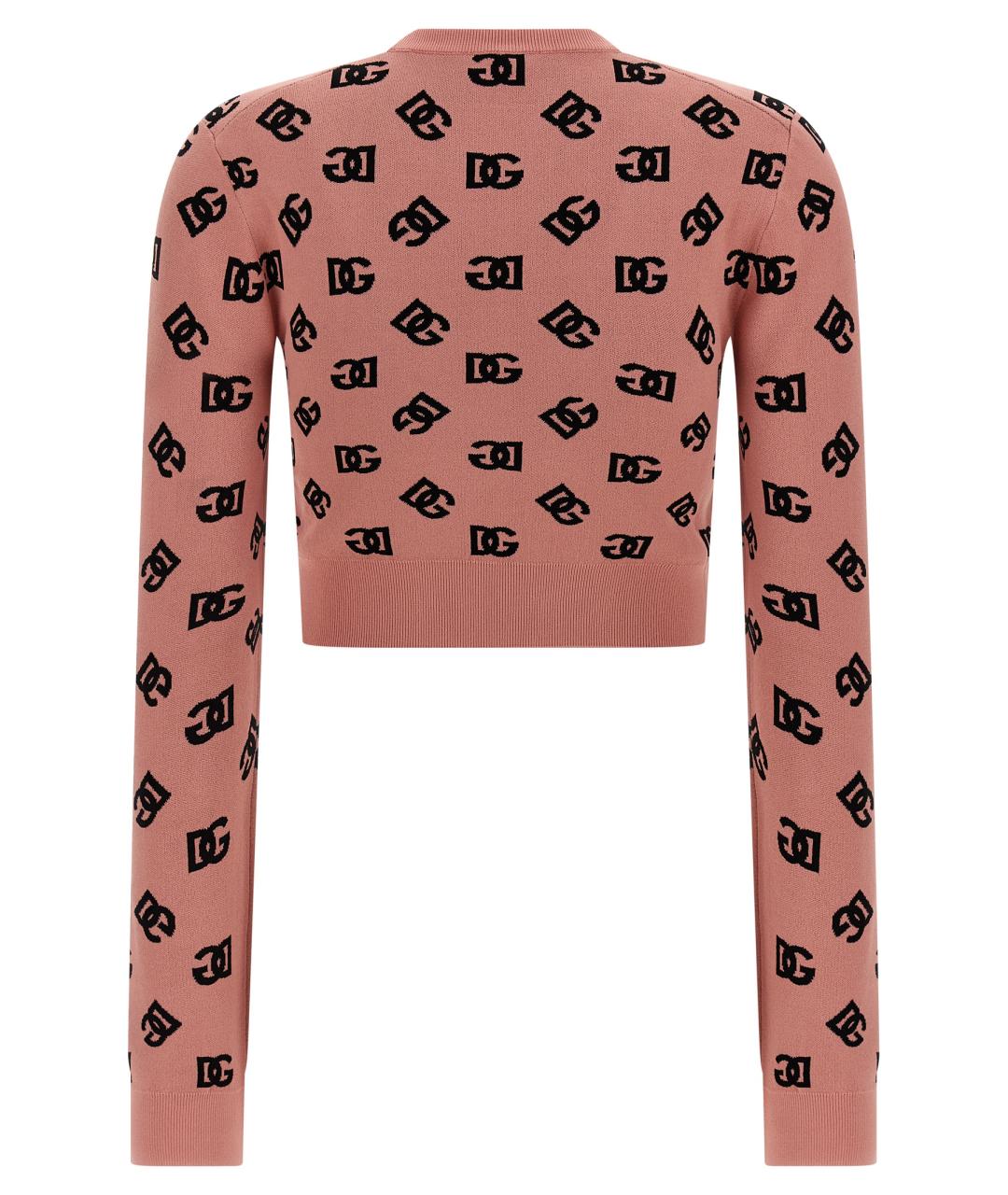 DOLCE&GABBANA Розовый вискозный джемпер / свитер, фото 2