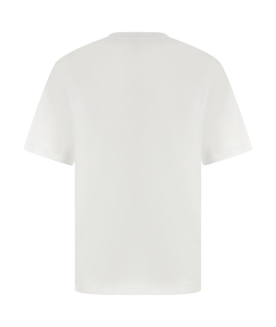DOLCE&GABBANA Белая хлопковая футболка, фото 2