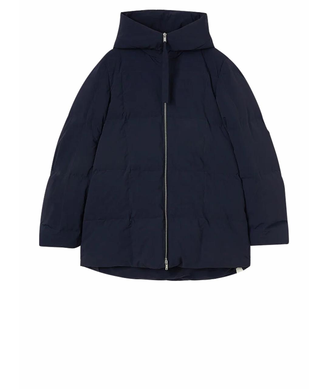JIL SANDER Темно-синий пуховик, фото 1